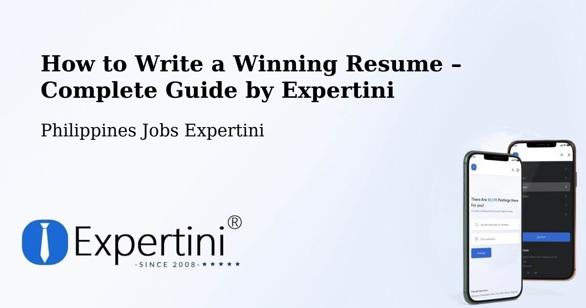 Resume Writing Guide for Job Seekers – Daet - Daet, Philippines Jobs Expertini